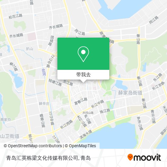 青岛汇英栋梁文化传媒有限公司地图