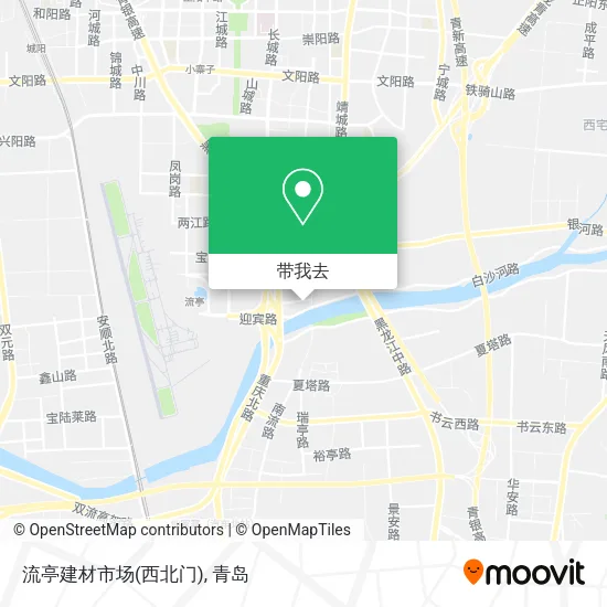 流亭建材市场(西北门)地图