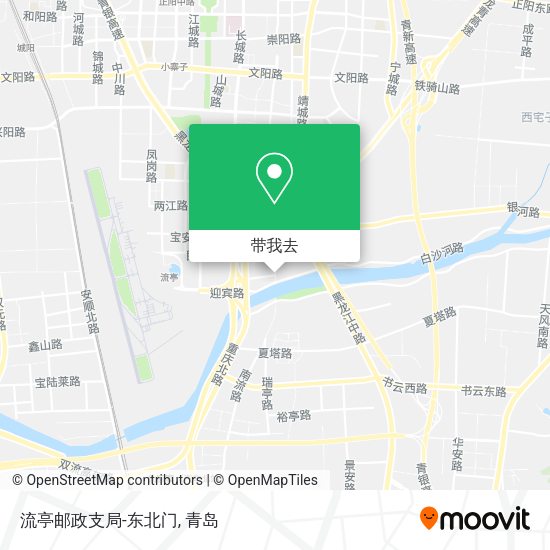 流亭邮政支局-东北门地图