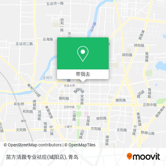 苗方清颜专业祛痘(城阳店)地图