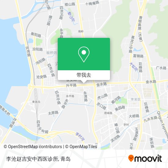 李沧赵吉安中西医诊所地图