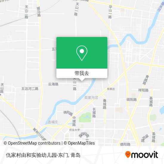 仇家村由和实验幼儿园-东门地图