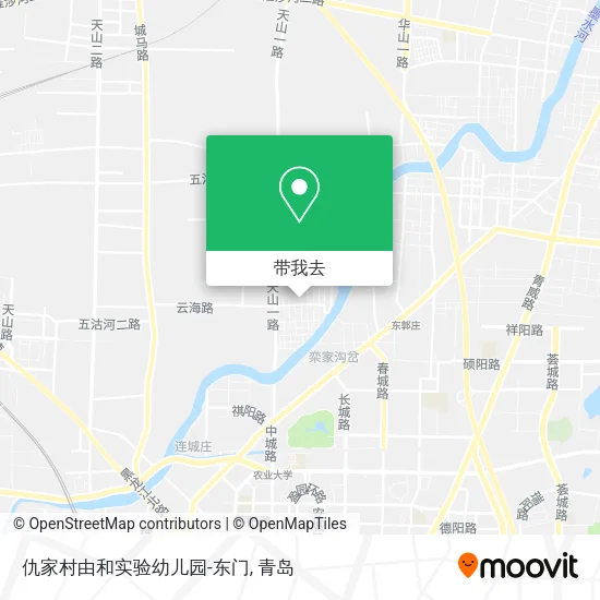 仇家村由和实验幼儿园-东门地图