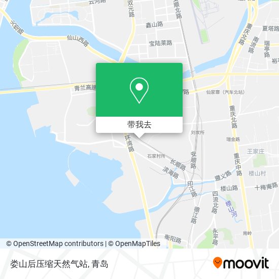 娄山后压缩天然气站地图