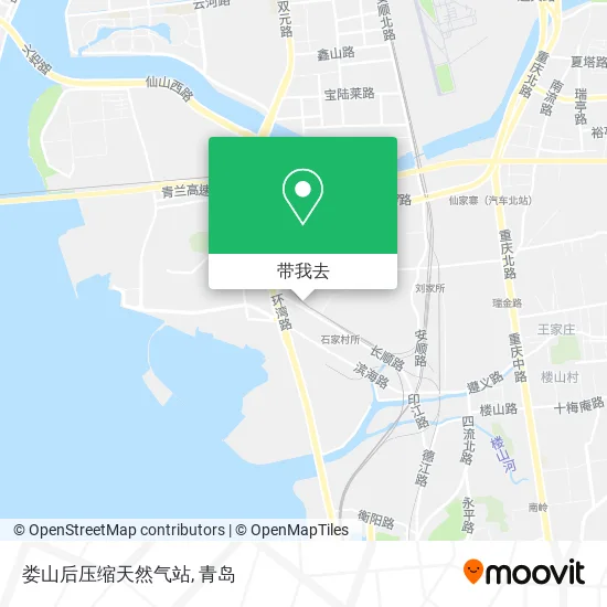 娄山后压缩天然气站地图