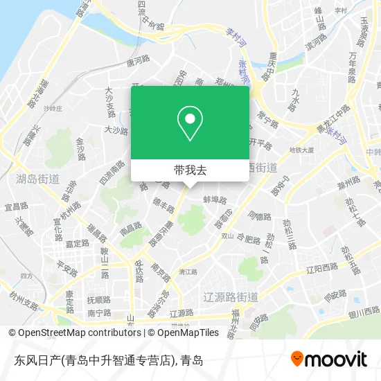 东风日产(青岛中升智通专营店)地图