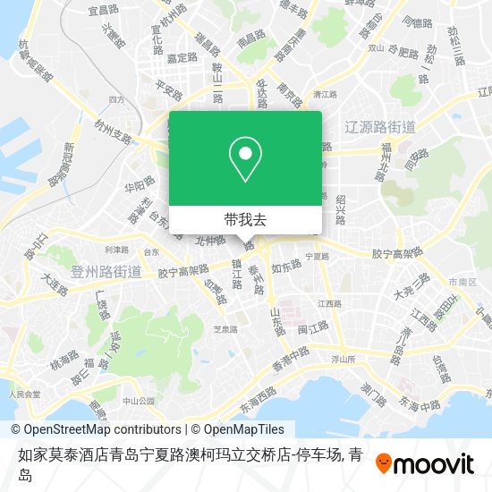 如家莫泰酒店青岛宁夏路澳柯玛立交桥店-停车场地图