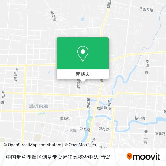 中国烟草即墨区烟草专卖局第五稽查中队地图