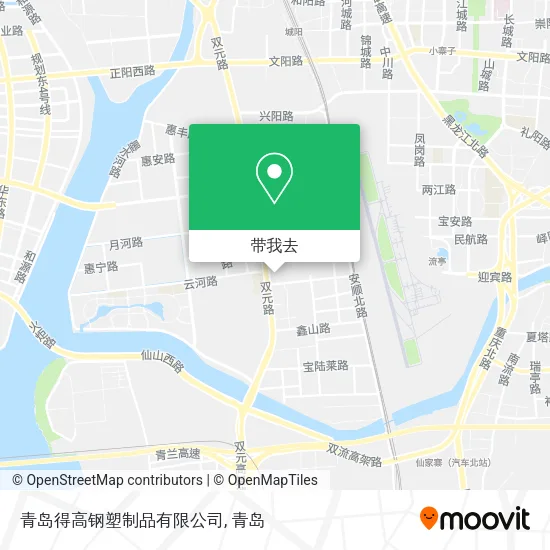 青岛得高钢塑制品有限公司地图