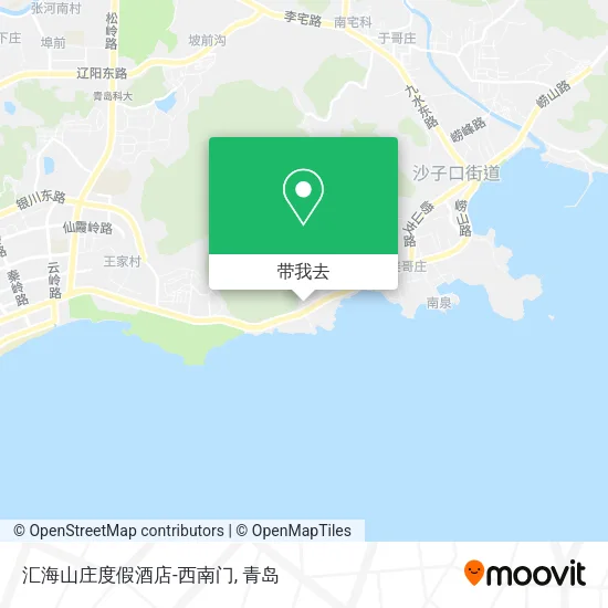 汇海山庄度假酒店-西南门地图