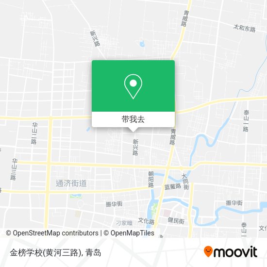 金榜学校(黄河三路)地图