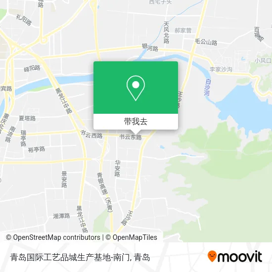 青岛国际工艺品城生产基地-南门地图