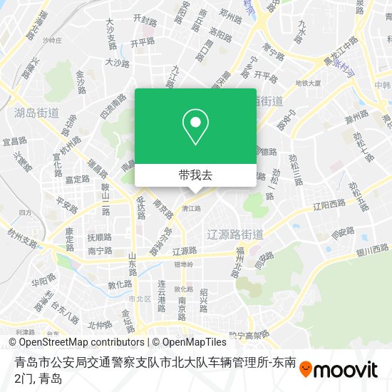 青岛市公安局交通警察支队市北大队车辆管理所-东南2门地图