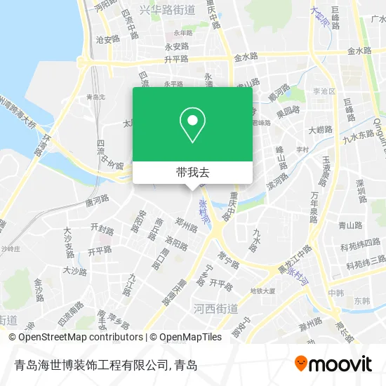 青岛海世博装饰工程有限公司地图