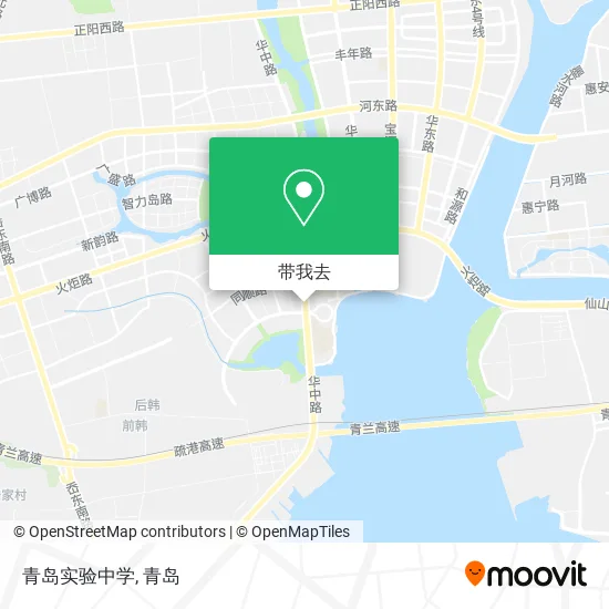 青岛实验中学地图