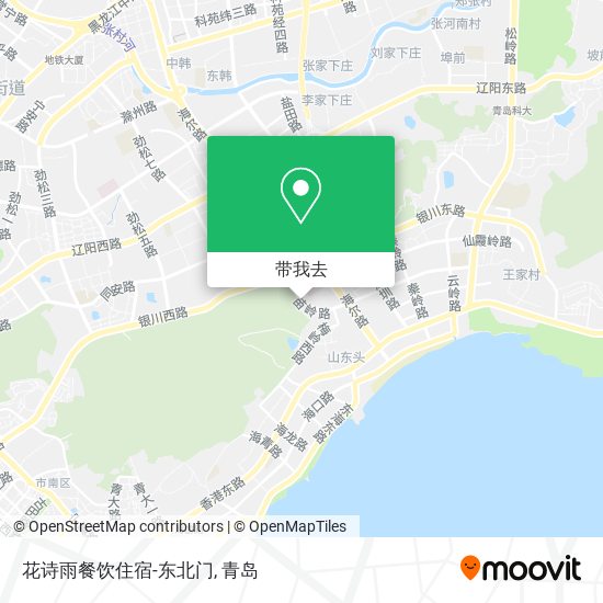 花诗雨餐饮住宿-东北门地图