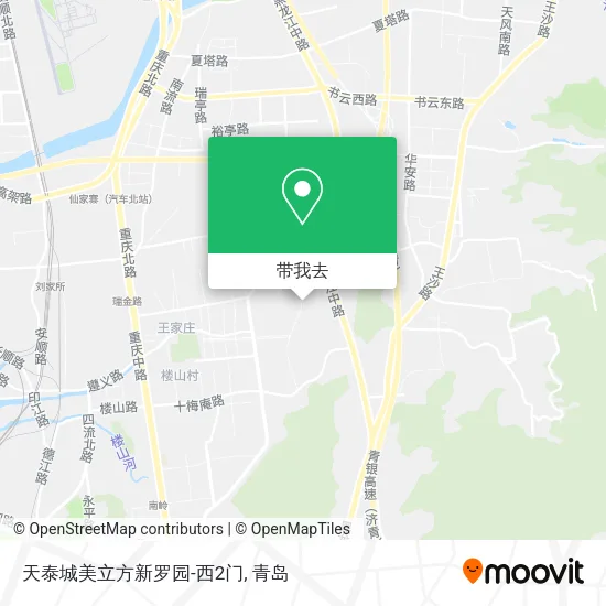 天泰城美立方新罗园-西2门地图
