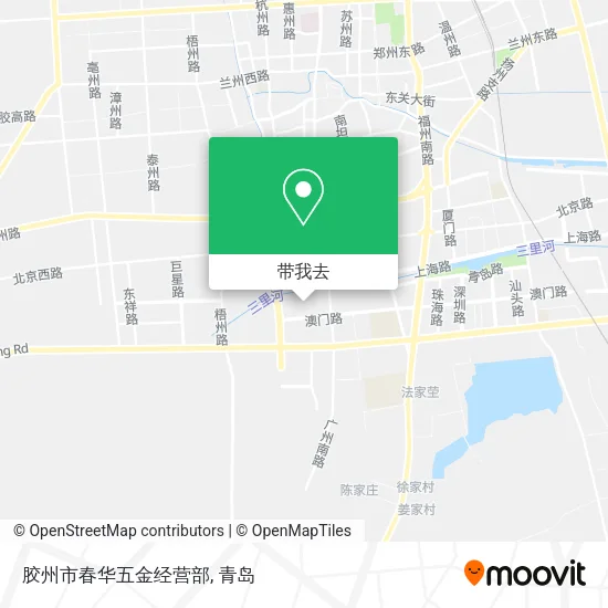 胶州市春华五金经营部地图