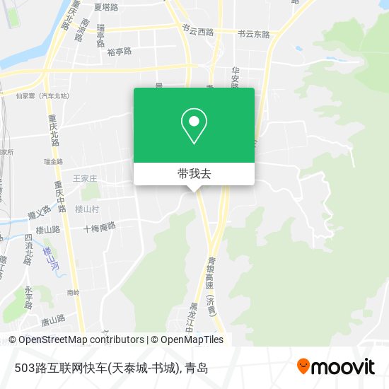503路互联网快车(天泰城-书城)地图