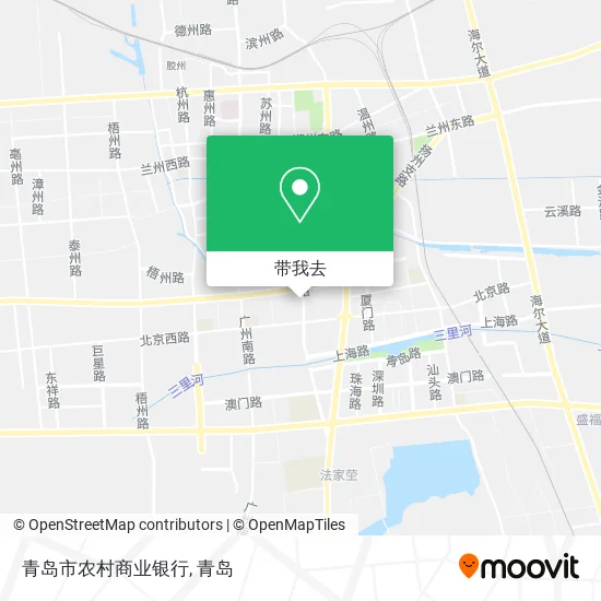 青岛市农村商业银行地图