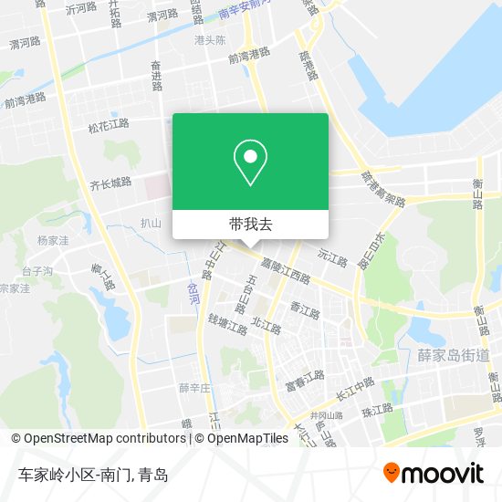 车家岭小区-南门地图