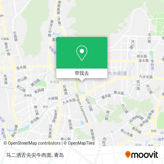 马二洒舌尖尖牛肉面地图