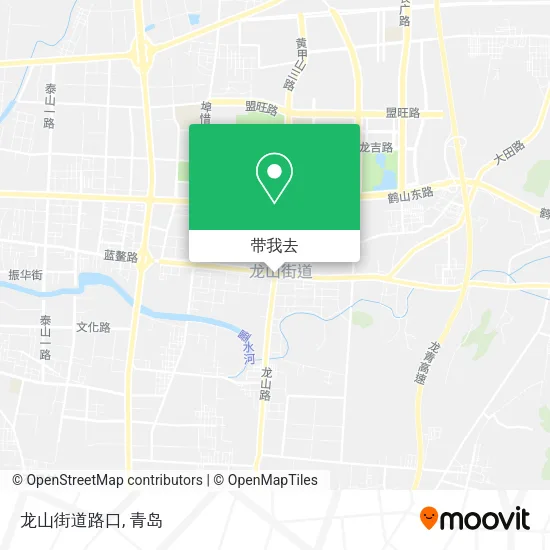 龙山街道路口地图