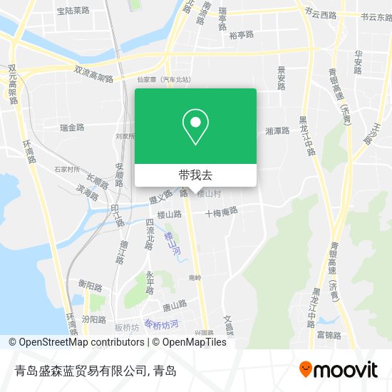 青岛盛森蓝贸易有限公司地图