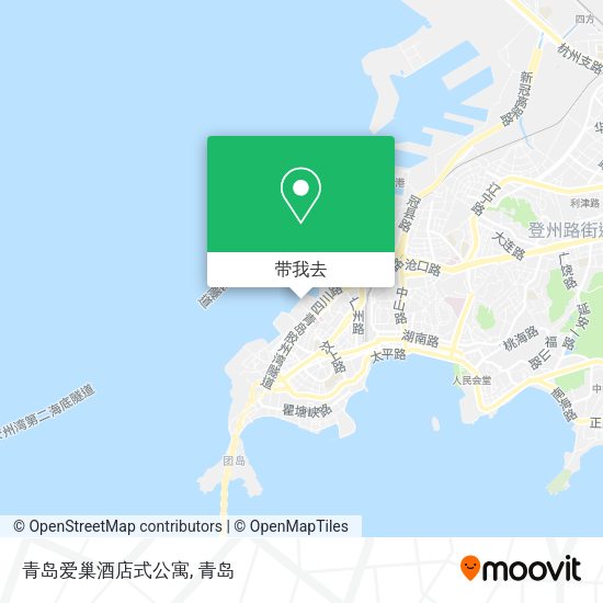 青岛爱巢酒店式公寓地图