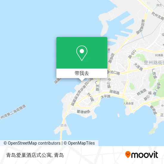 青岛爱巢酒店式公寓地图