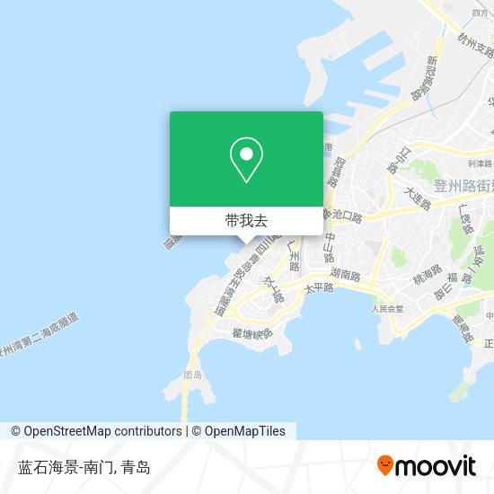 蓝石海景-南门地图