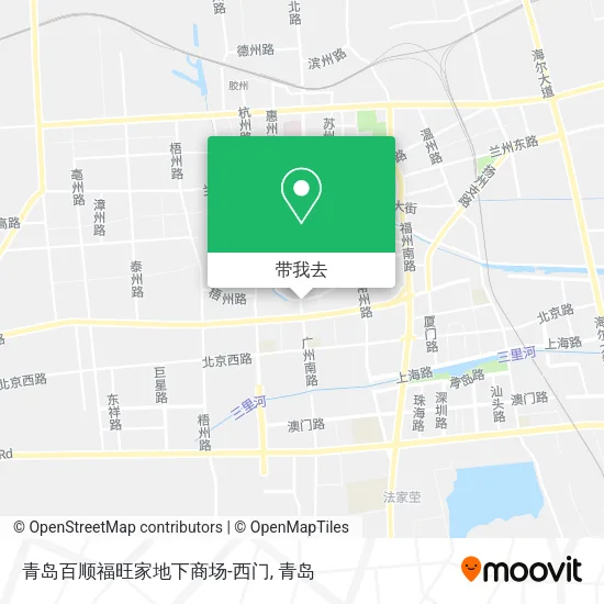 青岛百顺福旺家地下商场-西门地图