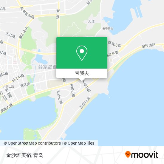 金沙滩美宿地图