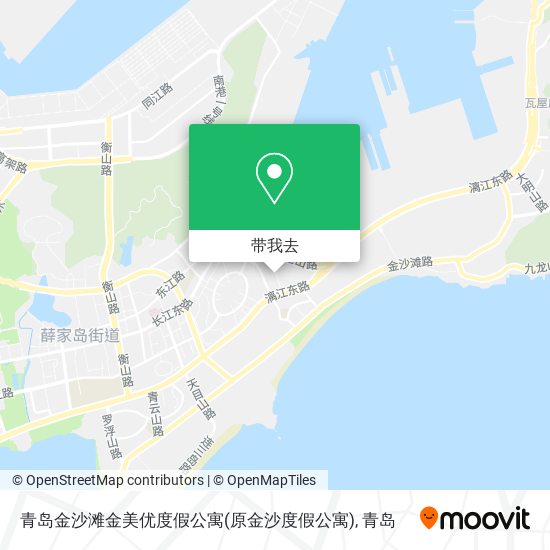 青岛金沙滩金美优度假公寓(原金沙度假公寓)地图
