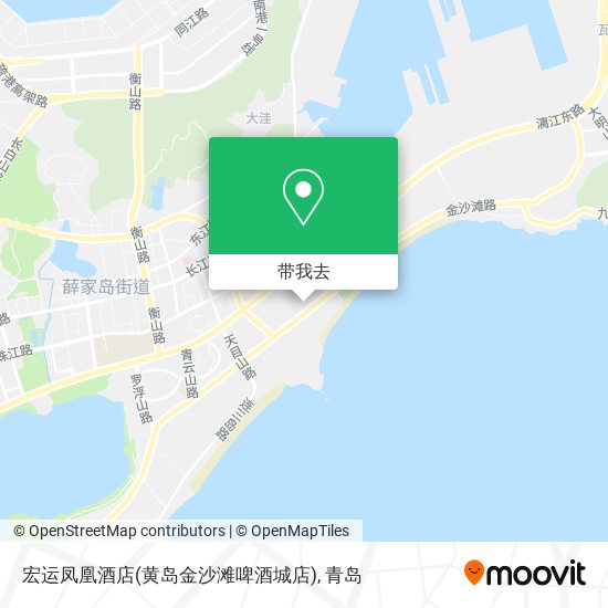 宏运凤凰酒店(黄岛金沙滩啤酒城店)地图