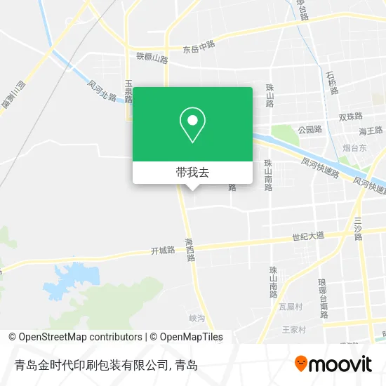 青岛金时代印刷包装有限公司地图