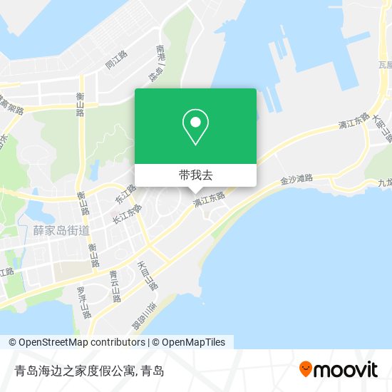 青岛海边之家度假公寓地图