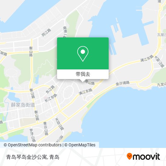 青岛琴岛金沙公寓地图