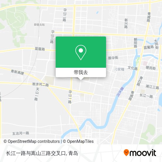 长江一路与嵩山三路交叉口地图