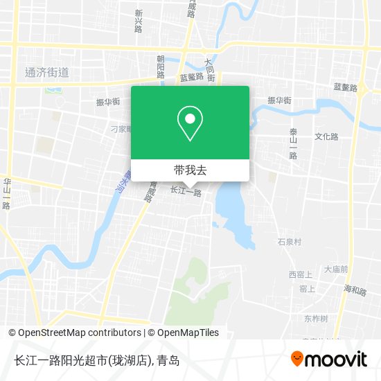 长江一路阳光超市(珑湖店)地图