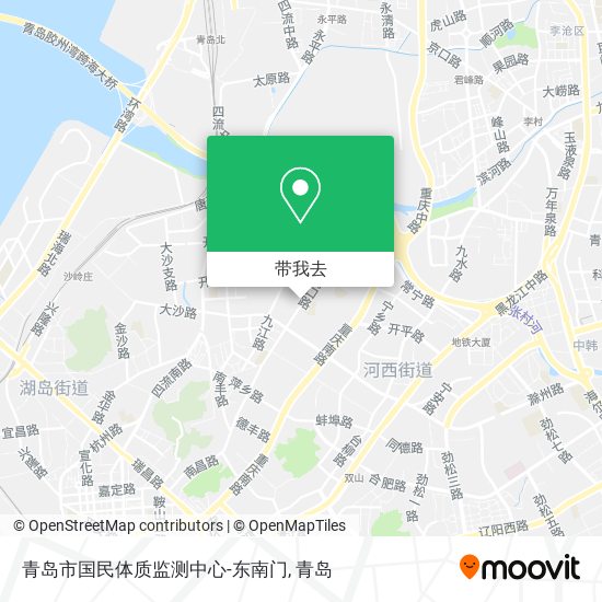 青岛市国民体质监测中心-东南门地图