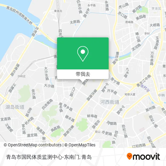 青岛市国民体质监测中心-东南门地图
