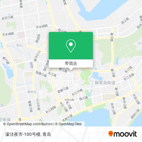 濠洼夜市-100号楼地图