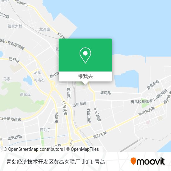 青岛经济技术开发区黄岛肉联厂-北门地图