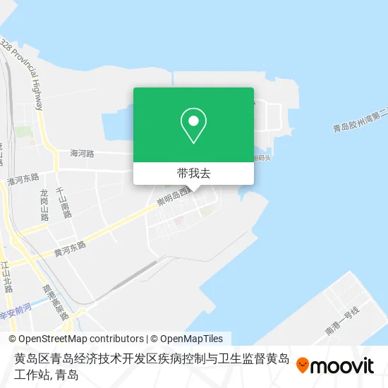 黄岛区青岛经济技术开发区疾病控制与卫生监督黄岛工作站地图