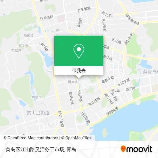 黄岛区江山路灵活务工市场地图