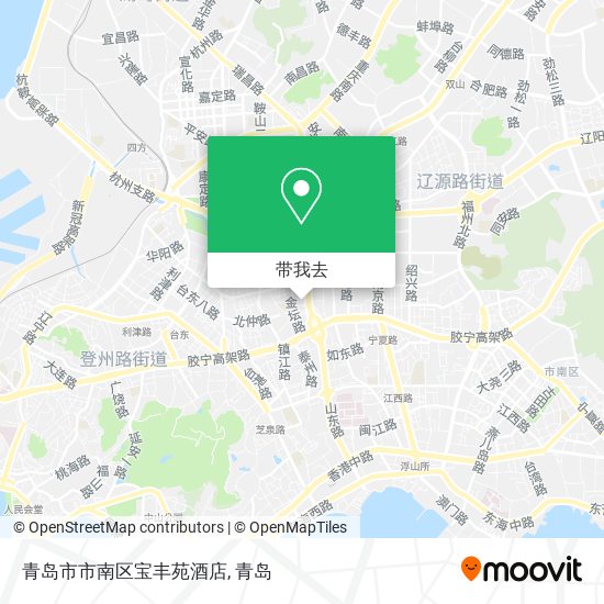 青岛市市南区宝丰苑酒店地图