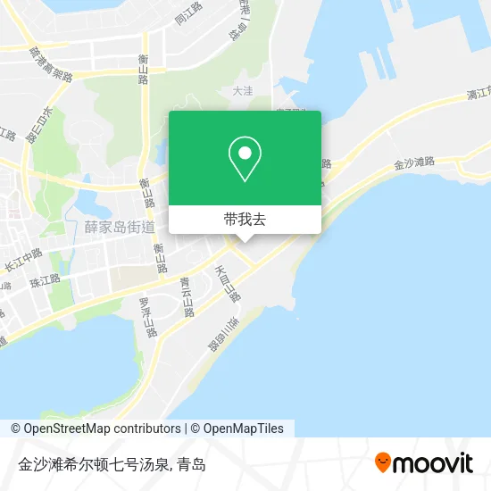 金沙滩希尔顿七号汤泉地图