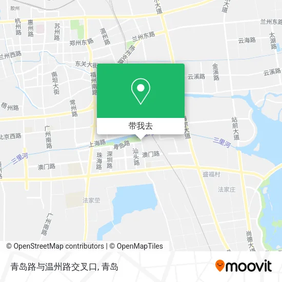 青岛路与温州路交叉口地图