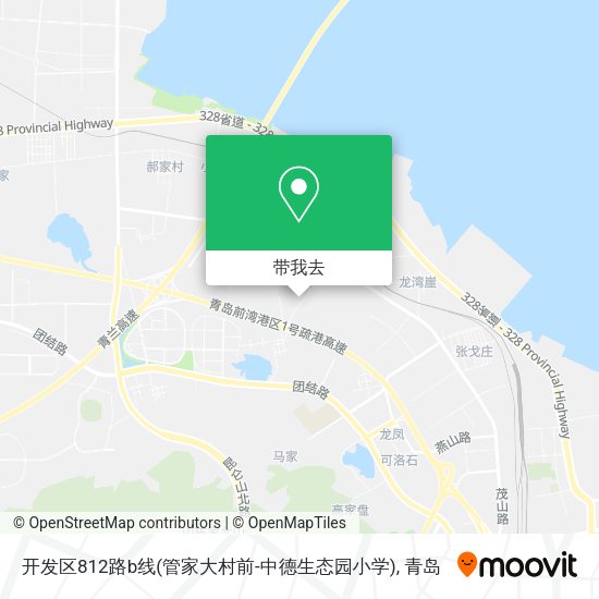 开发区812路b线(管家大村前-中德生态园小学)地图